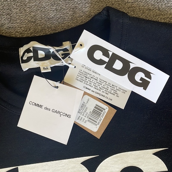 Stüssy x Comme Des Garçon Black Tee - Picture 4 of 4